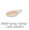 dried-syrup /syrup/ oral solution